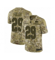 Men's Kansas City Chiefs #29 Kendall Fuller Limited Camo 2018 Salute to Service Football Jersey