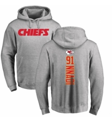 NFL Nike Kansas City Chiefs #91 Derrick Nnadi Ash Backer Pullover Hoodie