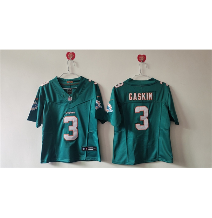 Women's Miami Dolphins #3 Odell Beckham Jr. Aqua F.U.S.E Vapor Untouchable Stitched Jersey(Run Small)