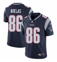 Youth Nike New England Patriots #86 Troy Niklas Navy Blue Team Color Vapor Untouchable Limited Player NFL Jersey