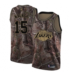 Youth Nike Los Angeles Lakers #15 Moritz Wagner Swingman Camo Realtree Collection NBA Jersey