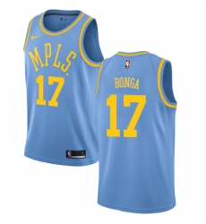 Youth Nike Los Angeles Lakers #17 Isaac Bonga Swingman Blue Hardwood Classics NBA Jersey