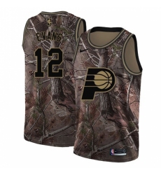 Men's Nike Indiana Pacers #12 Tyreke Evans Swingman Camo Realtree Collection NBA Jersey