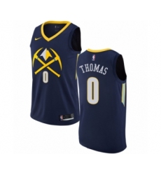 Youth Nike Denver Nuggets #0 Isaiah Thomas Swingman Navy Blue NBA Jersey - City Edition