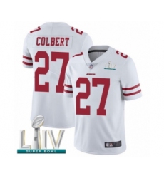 Youth San Francisco 49ers #27 Adrian Colbert White Vapor Untouchable Limited Player Super Bowl LIV Bound Football Jersey