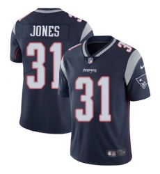 Men's Nike New England Patriots #31 Jonathan Jones Navy Blue Team Color Vapor Untouchable Limited Player NFL Jersey
