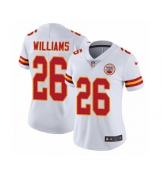 Women's Nike Kansas City Chiefs #26 Damien Williams White Vapor Untouchable Limited Player NFL Jersey