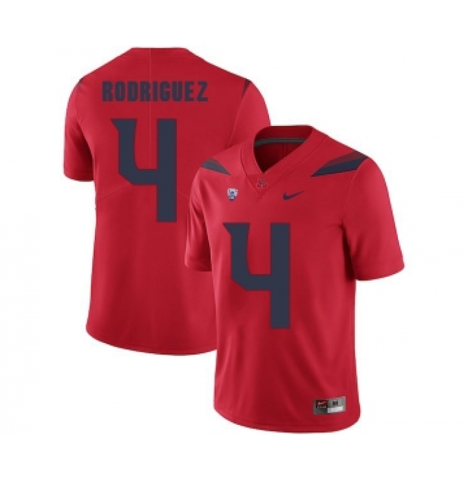Arizona Wildcats 4 Rhett Rodriguez Red College Football Jersey