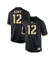 Army Black Knights 12 Army Black College Football Jersey