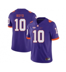 Clemson Tigers 10 Tajh Boyd Purple Nike College Football Jersey