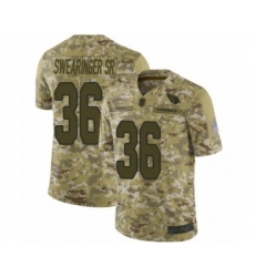 Men's Arizona Cardinals #36 D.J. Swearinger SR Limited Camo 2018 Salute to Service Football Jersey