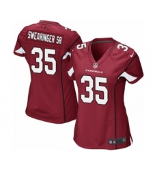 Women's Nike Arizona Cardinals #35 D.J. Swearinger SR Game Red Team Color NFL Jersey