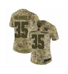 Women's Nike Arizona Cardinals #35 D.J. Swearinger SR Limited Camo 2018 Salute to Service NFL Jersey