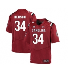 South Carolina Gamecocks 34 Mon Denson Red College Football Jersey