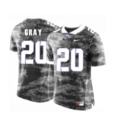 TCU Horned Frogs 20 Deante Gray Gray College Football Limited Jersey