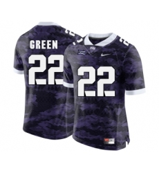 TCU Horned Frogs 22 Aaron Green Purple College Football Limited Jersey