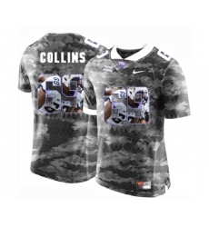 TCU Horned Frogs 69 Aviante Collins Gray With Portrait Print College Football Limited Jersey