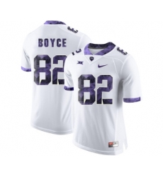 TCU Horned Frogs 82 Josh Boyce White Print College Football Limited Jersey