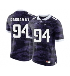 TCU Horned Frogs 94 Josh Carraway Purple College Football Limited Jersey