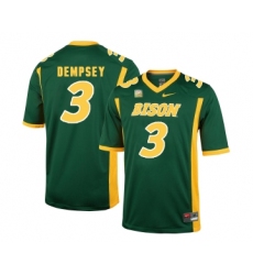 North Dakota State Bison 3 Tre Dempsey Green College Football Jersey