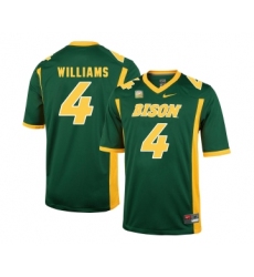 North Dakota State Bison 4 Dimitri Williams Green College Football Jersey