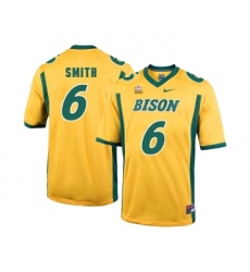 North Dakota State Bison 6 Zach Smith Gold College Football Jersey