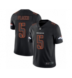 Men's Denver Broncos #5 Joe Flacco Limited Black Rush Impact Football Jersey