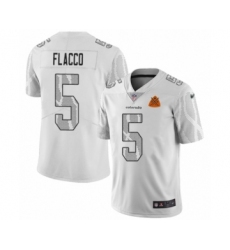 Men's Denver Broncos #5 Joe Flacco Limited White City Edition Football Jersey