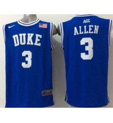 Blue Devils #3 Grayson Allen Blue Basketball Stitched NCAA Jersey