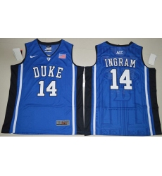 Duke Blue Devils #14 Brandon Ingram Royal Blue Basketball Elite V Neck Stitched NCAA Jersey