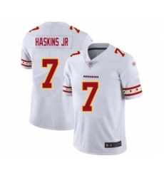 Men's Washington Redskins #7 Dwayne Haskins White Team Logo Fashion Limited Player Football Jersey