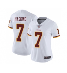 Women's Washington Redskins #7 Dwayne Haskins White Vapor Untouchable Limited Player Football Jersey
