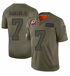Youth Washington Redskins #7 Dwayne Haskins Limited Camo 2019 Salute to Service Football Jersey