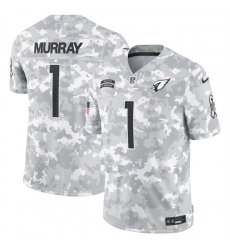 Men's Arizona Cardinals #1 Kyler Murray 2024 Arctic Camo Salute To Service Limited Stitched Football Jersey