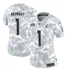 Women's Arizona Cardinals #1 Kyler Murray 2024 F.U.S.E Arctic Camo Salute To Service Limited Stitched Football Jersey(Run Small)