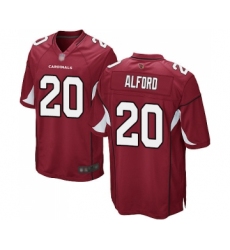 Men's Arizona Cardinals #20 Robert Alford Game Red Team Color Football Jersey