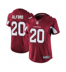 Women's Arizona Cardinals #20 Robert Alford Red Team Color Vapor Untouchable Limited Player Football Jersey