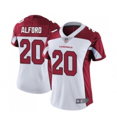 Women's Arizona Cardinals #20 Robert Alford White Vapor Untouchable Limited Player Football Jersey