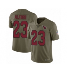 Youth Arizona Cardinals #23 Robert Alford Limited Olive 2017 Salute to Service Football Jersey