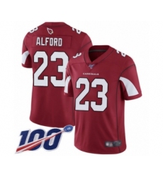 Youth Arizona Cardinals #23 Robert Alford Red Team Color Vapor Untouchable Limited Player 100th Season Football Jersey