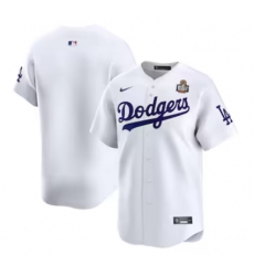 Men's Los Angeles Dodgers Nike White 2024 World Series Home Limited Jersey