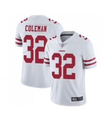Youth San Francisco 49ers #32 Tevin Coleman White Vapor Untouchable Limited Player Football Jersey