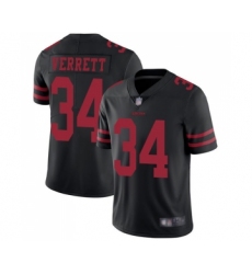 Men's San Francisco 49ers #34 Jason Verrett Black Vapor Untouchable Limited Player Football Jersey