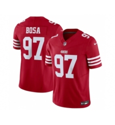 Men's San Francisco 49ers #97 Nick Bosa Red 2023 F.U.S.E. Vapor Untouchable Limited Stitched Football Jersey