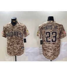 Men's San Diego Padres #23 Fernando Tatis Jr Camo Stitched Cool Base Nike Jersey