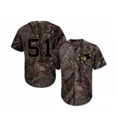 Youth Toronto Blue Jays #51 Ken Giles Authentic Camo Realtree Collection Flex Base Baseball Jersey