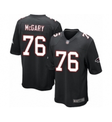 Men's Atlanta Falcons #76 Kaleb McGary Game Black Alternate Football Jersey