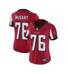 Women's Atlanta Falcons #76 Kaleb McGary Red Team Color Vapor Untouchable Limited Player Football Jersey