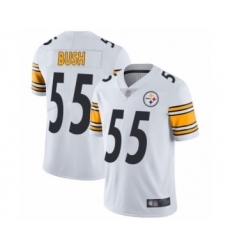 Men's Pittsburgh Steelers #55 Devin Bush White Vapor Untouchable Limited Player Football Jersey