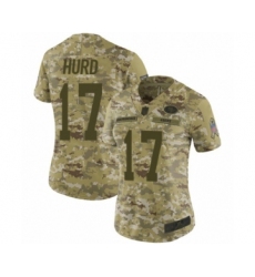 Women's San Francisco 49ers #17 Jalen Hurd Limited Camo 2018 Salute to Service Football Jersey